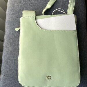 Bag Purse - New RADLEY London Womens Pockets Leather Crossbody Mint Green